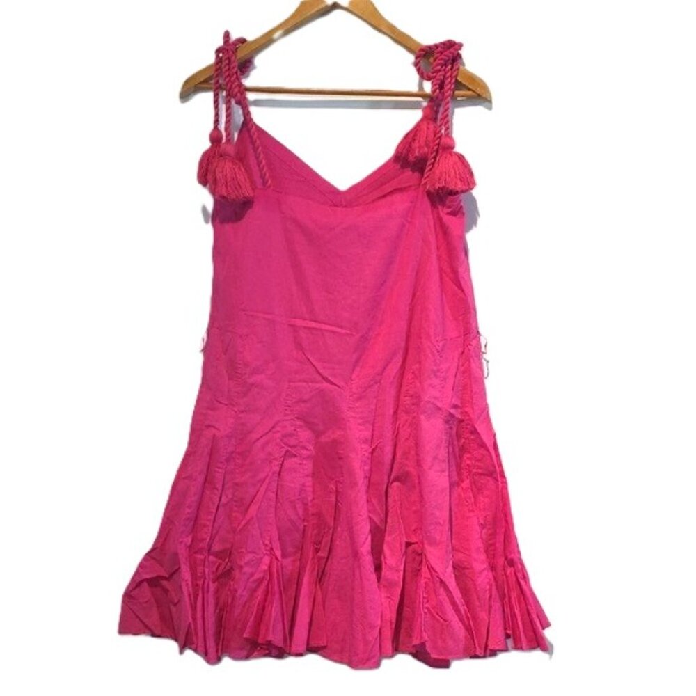 NEW $410 RHODE HOT PINK CASEY SLEEVELESS MINI DRESS SIZE S - Picture 4 of 7